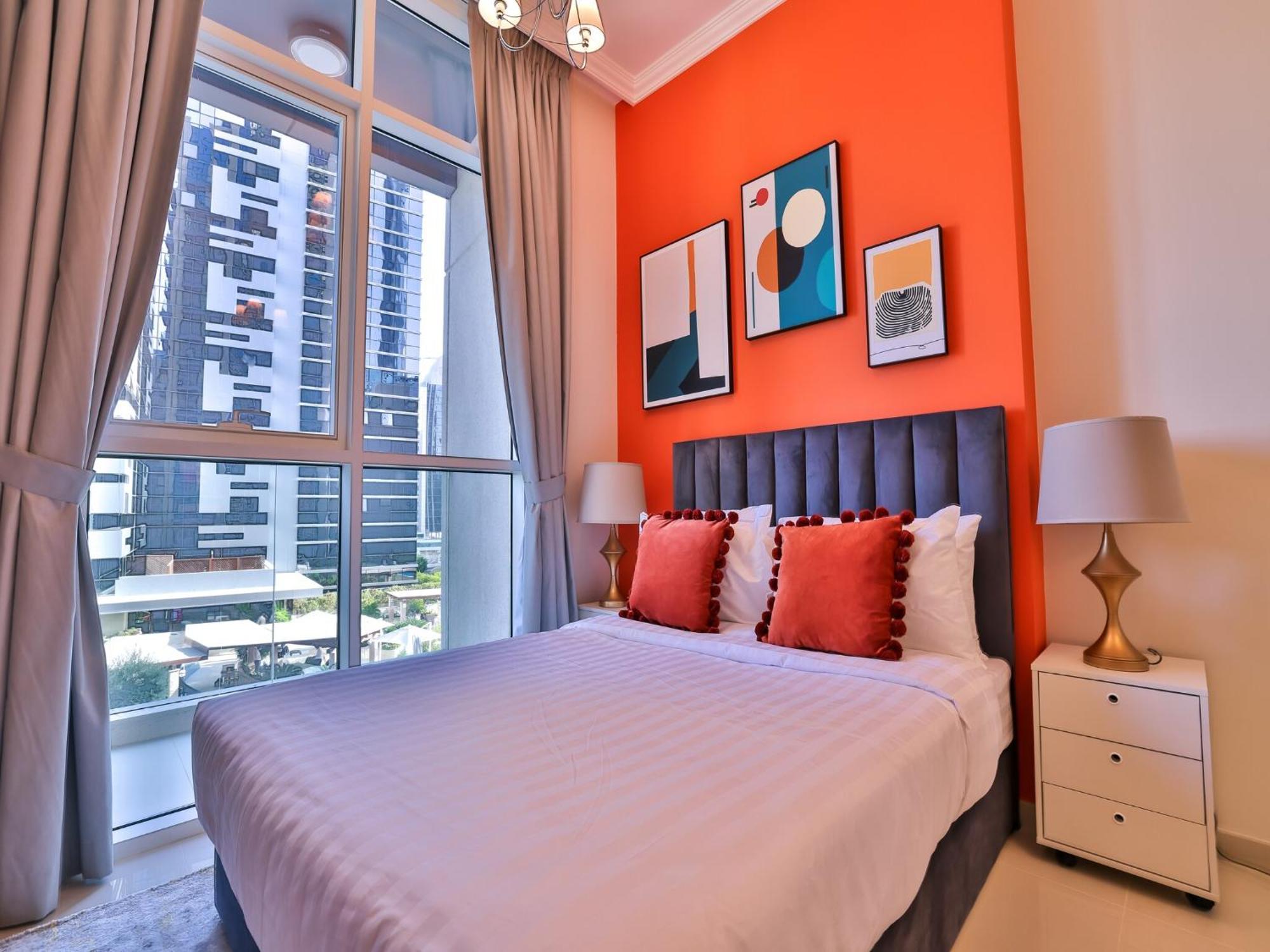 Luxe Apartments Near Dubai Mall Burj Khalifa Pool Gym Parking Exterior foto