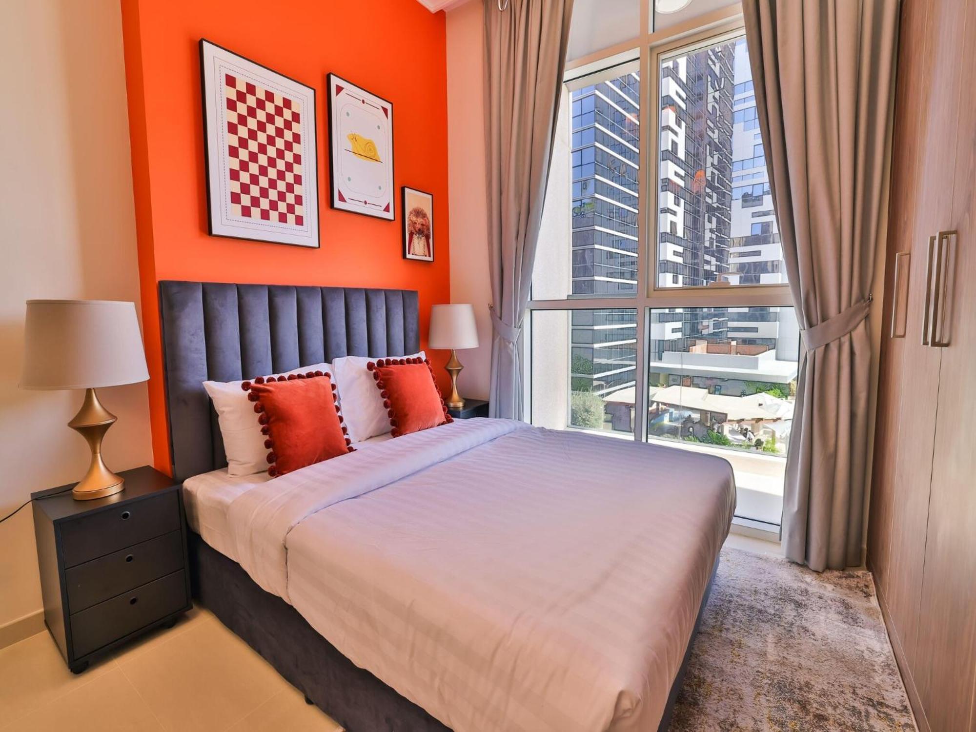 Luxe Apartments Near Dubai Mall Burj Khalifa Pool Gym Parking Exterior foto